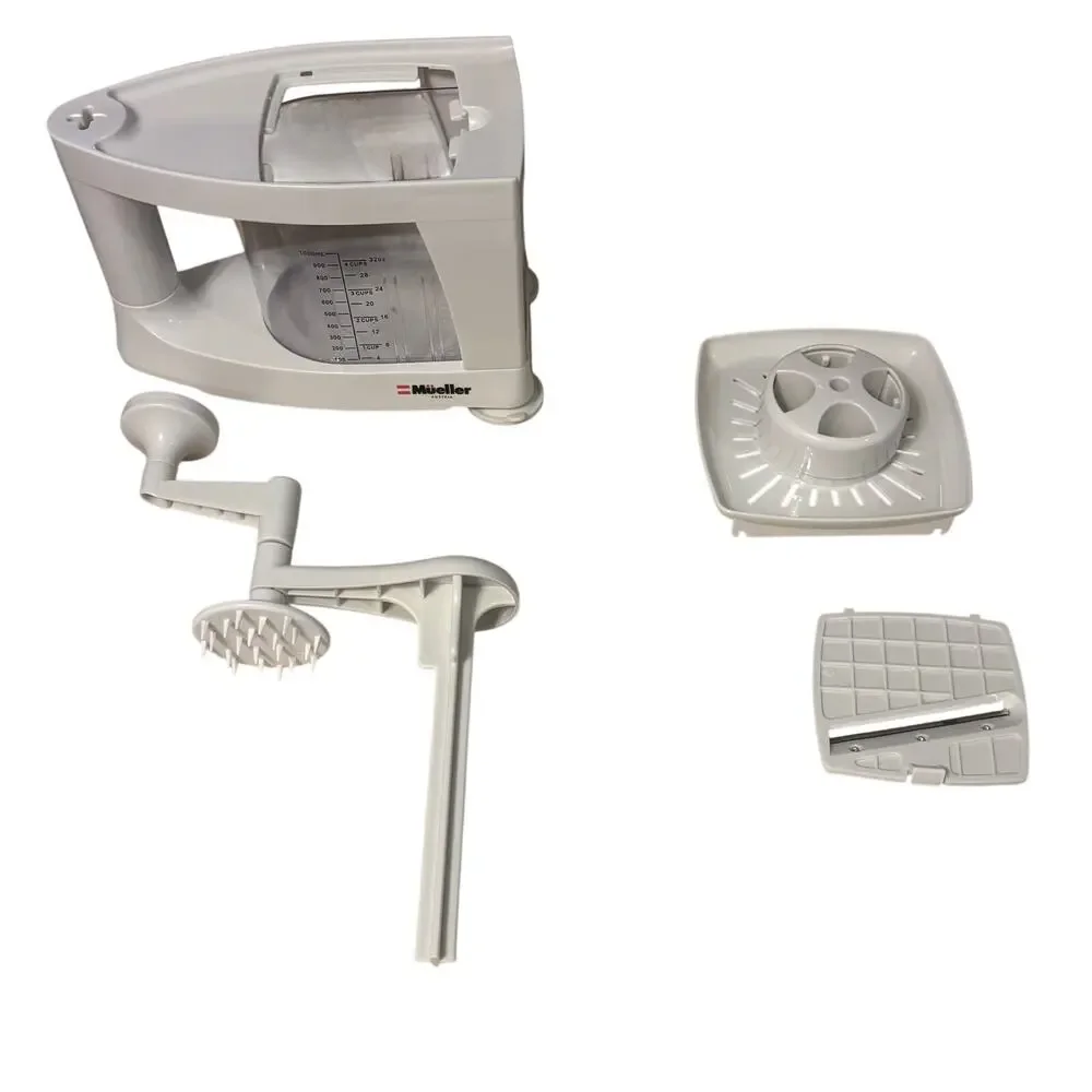Mueller Austria Spiralizer Vegetable Slicer Container Cookbook & Slicing Blade